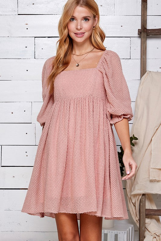 Phoebe's Frilled Pink Dress