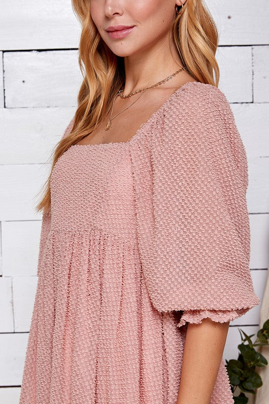 Phoebe's Frilled Pink Dress