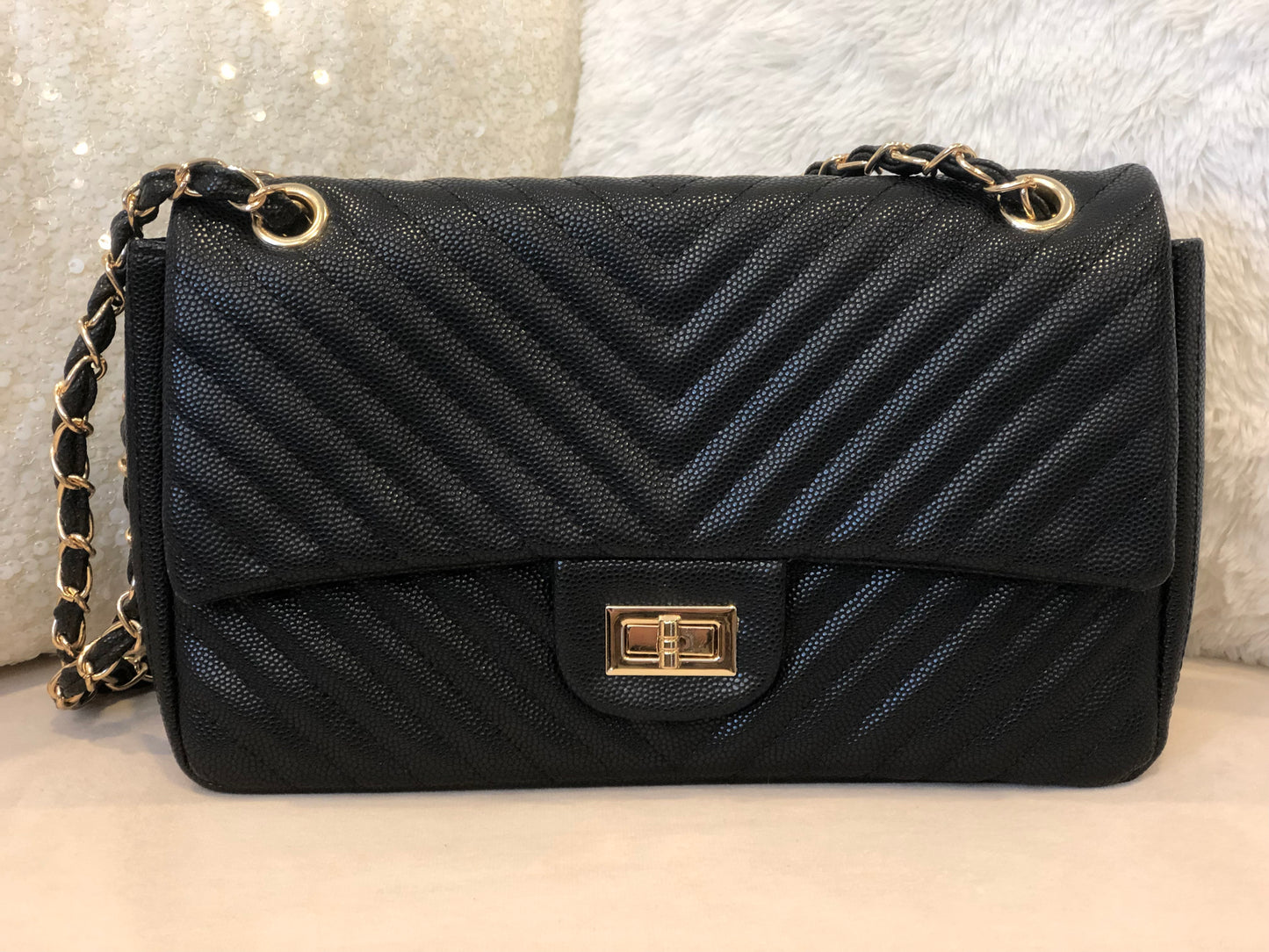 Aarya Quilted Flapover Crossbody Bag