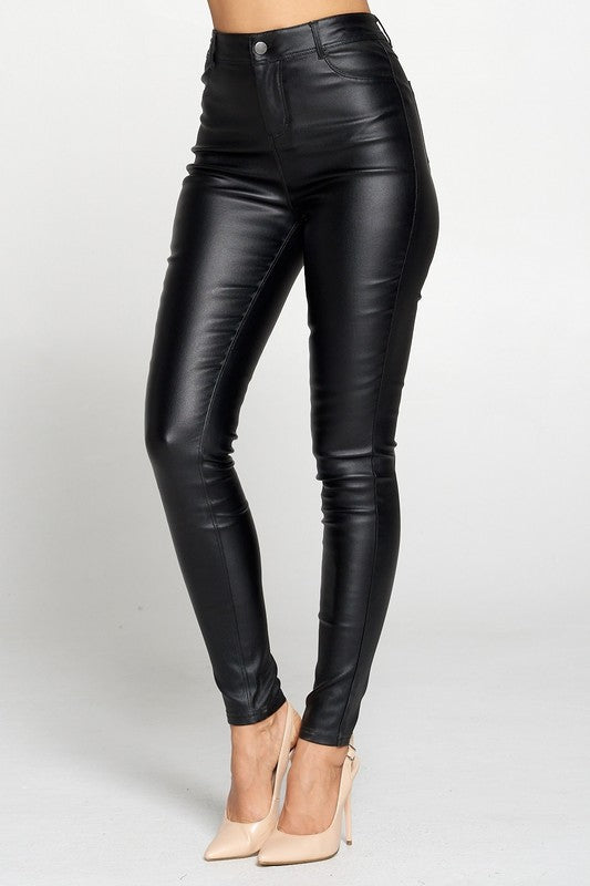 Sandy faux leather pants