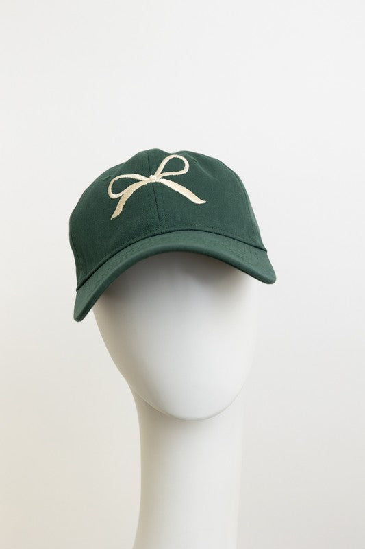 Bow ribbon cap