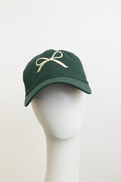 Bow ribbon cap