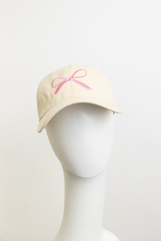 Bow ribbon cap