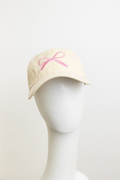 Bow ribbon cap