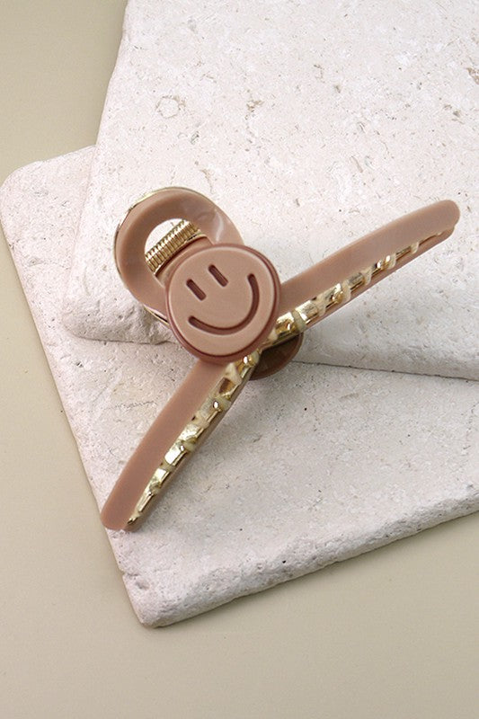 Smiley Hair Claw Clips