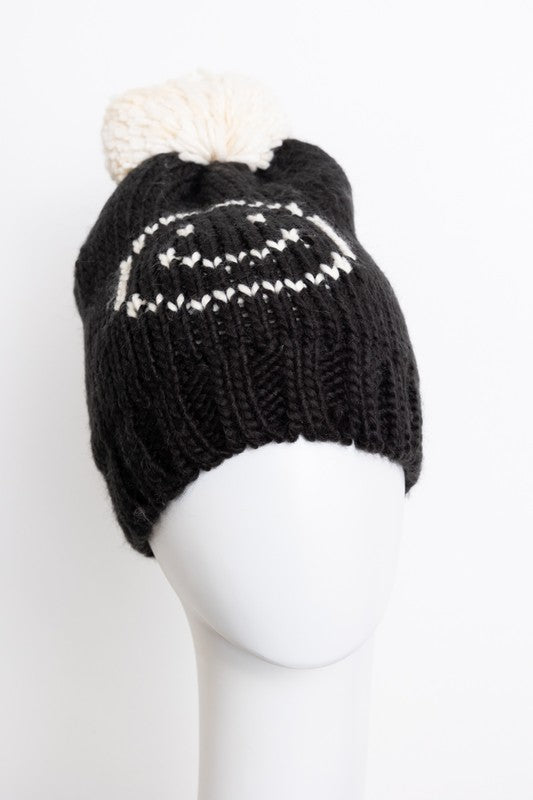Smile Pom Beanie