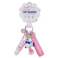 Peanut lip gloss keychain