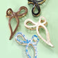 Bow hair claw clips