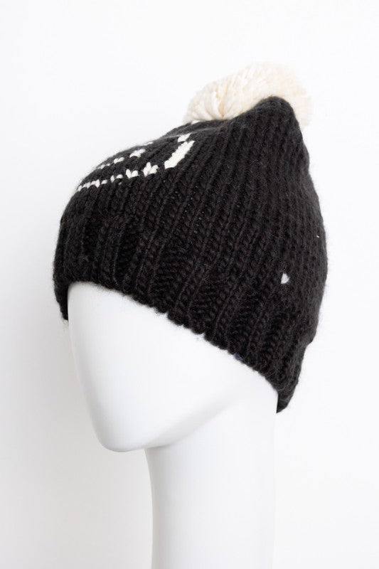 Smile Pom Beanie