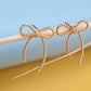 Rope Bow Stud Earrings
