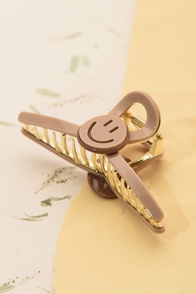 Smiley Hair Claw Clips