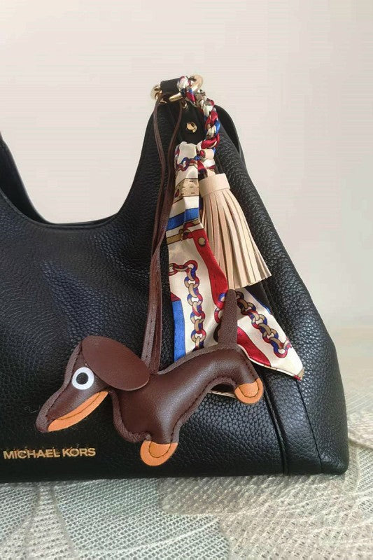 Puppy love bag charm