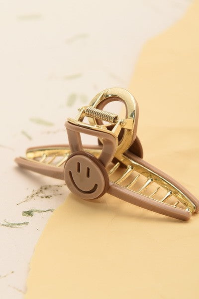 Smiley Hair Claw Clips