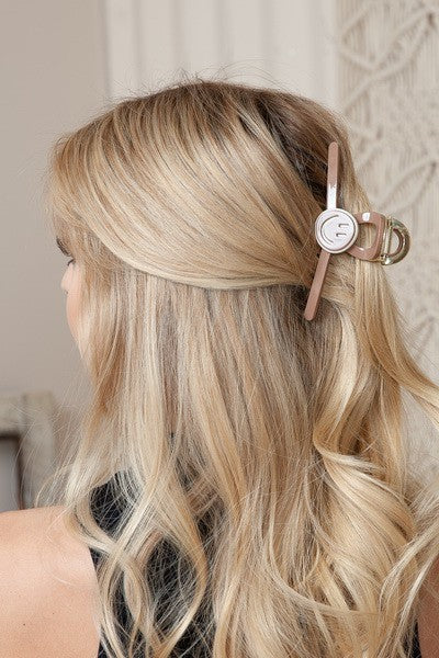 Smiley Hair Claw Clips