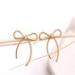 Rope Bow Stud Earrings