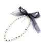 Audrey Black Threaded Pearl Necklace