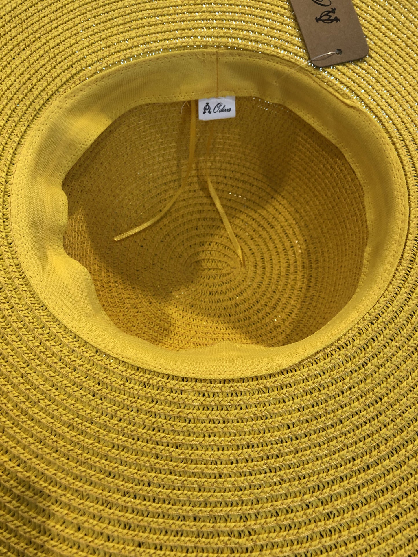 Adjustable Mustard Straw Hat
